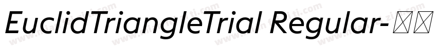 EuclidTriangleTrial Regular字体转换